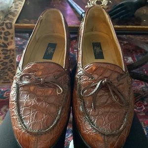 Genuine crocodile mens loafers